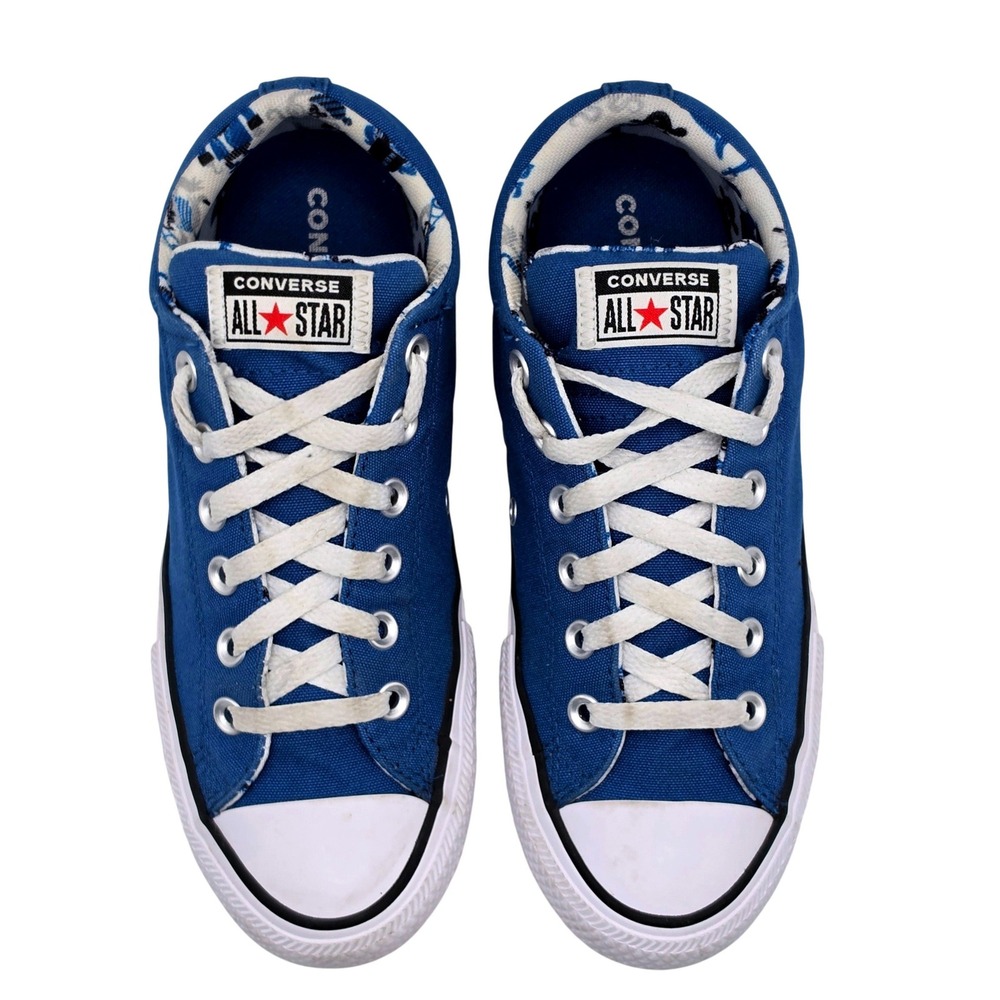 Converse All Star Madison Sneakers Junior 5 Blue Excellent Shark Pirate Print